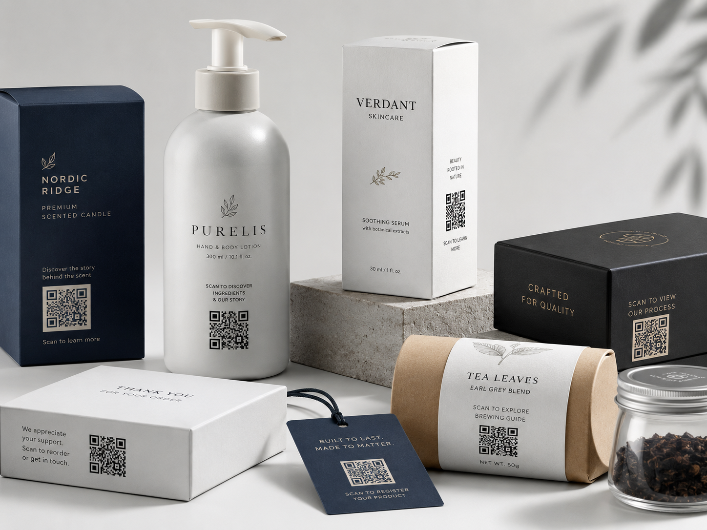 Product packaging QR code for instructions and updates